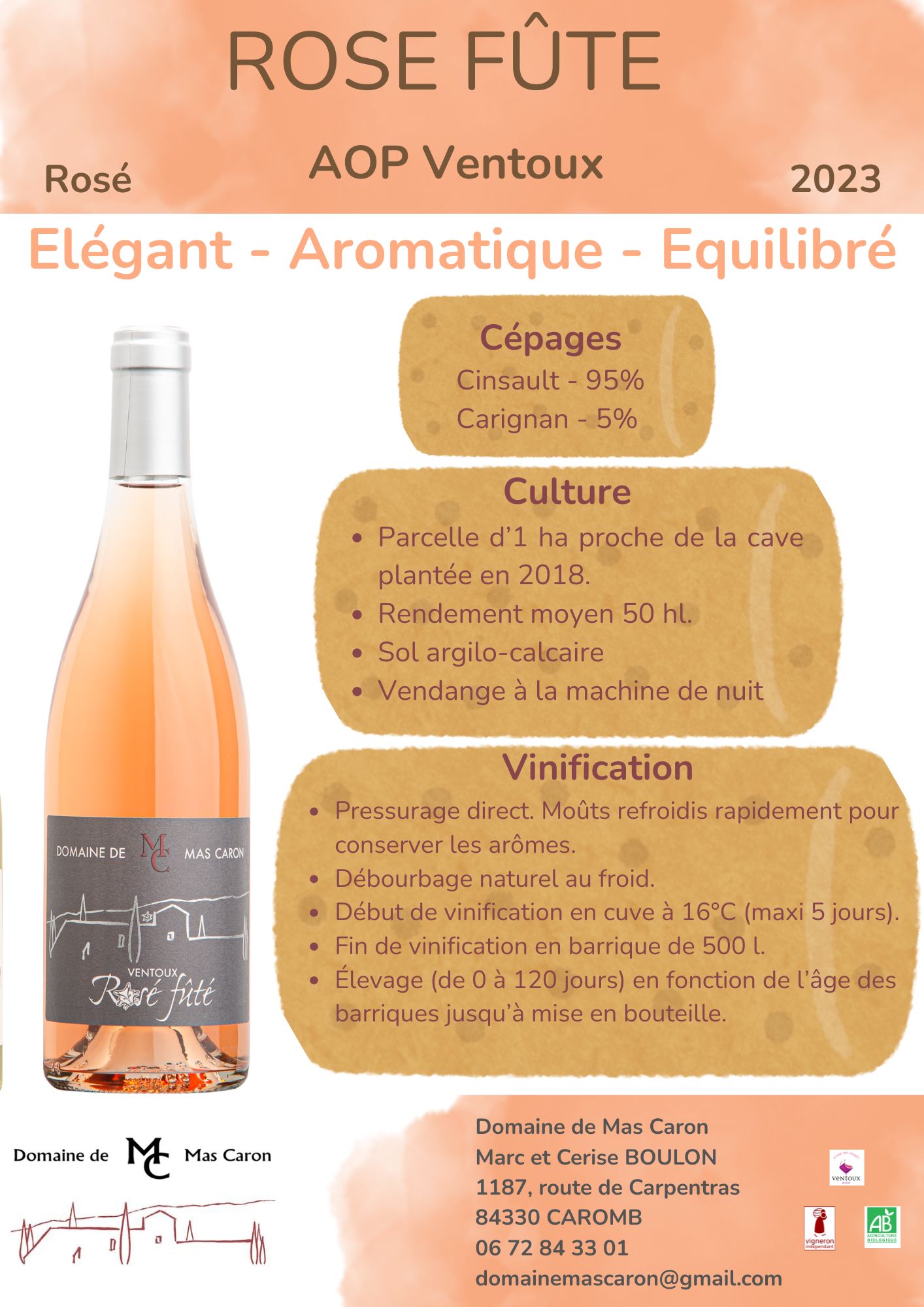 Rosé futé - AOP Ventoux - Rosé – Image 3